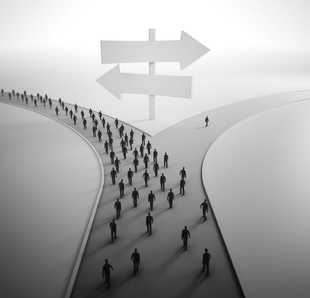 On,The,Crossroads,-,Tiny,People,Choosing,Their,Pathway